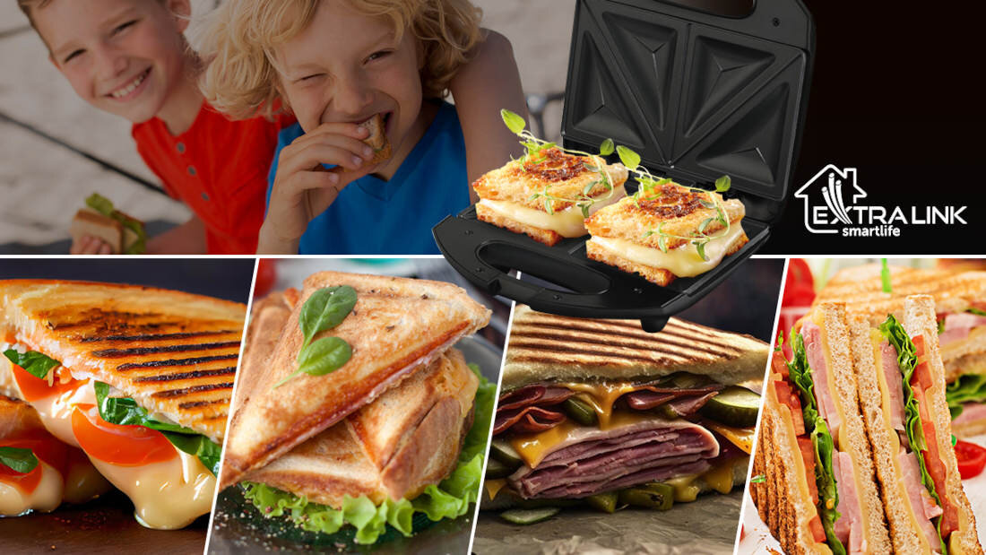 Opiekacz EXTRALINK SJ-22 Wygoda użytkowania Prosta obsługa kilka minut posiłek