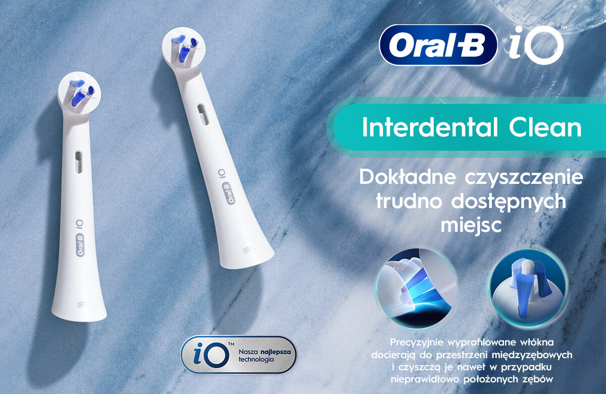 Końcówki Oral-B iO™ Interdental Clean kv początek opisu