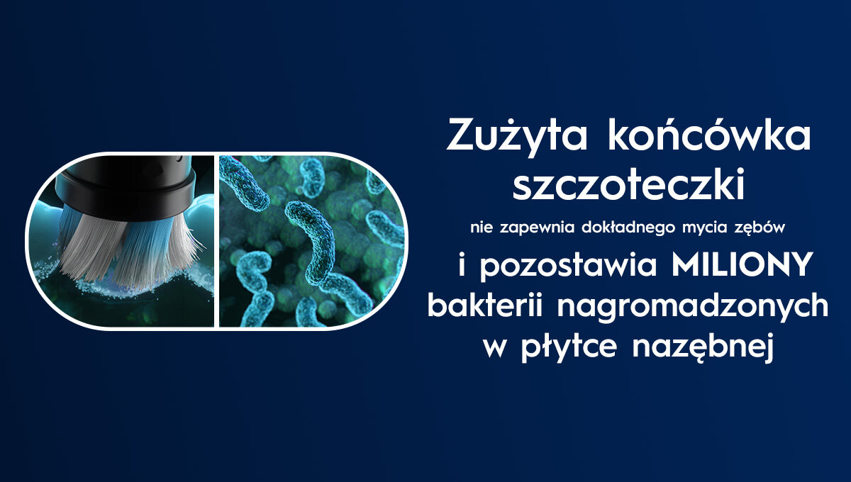 Końcówki Oral-B iO™ Interdental Clean skuteczne usuwanie płytki bakteryjnej, dostosowany do trudnych miejsc