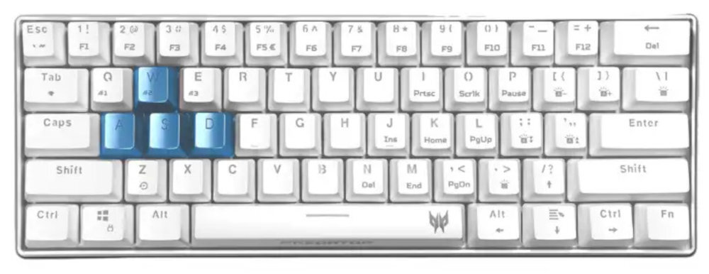 ACER Predator Aethon 330 Układ 61 klawiszy USB-A/USB-C długą żywotność
