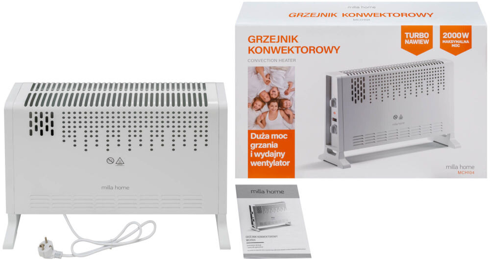 Grzejnik konwektorowy MILLA HOME MCH104 elementy zestaw