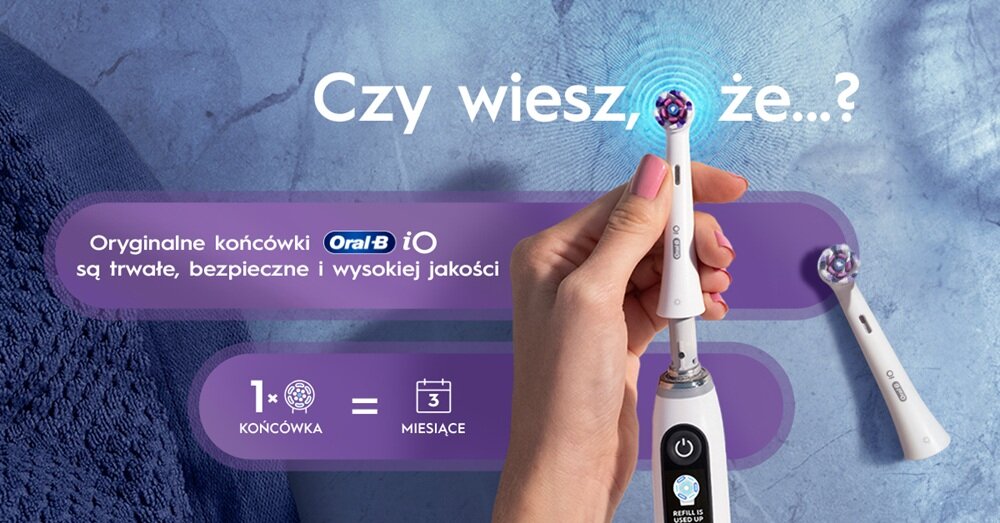 Końcówki ORAL-B IO Radiant EB4 skuteczne wybielanie zębów, usuwanie przebarwień, od 1 dnia