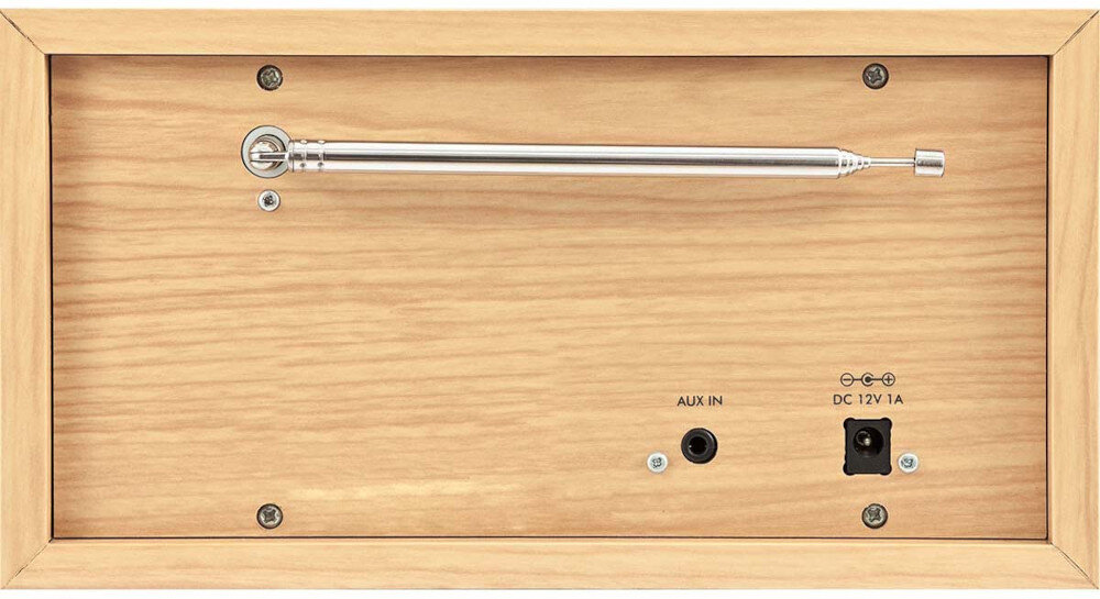 IMPERIAL Dabman 30 stacjonarne wymiary 225x125x130mm wstrząsoodporna obudowa, radio od tyłu na białym tle