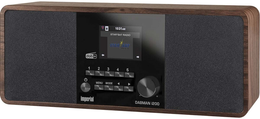 IMPERIAL DABMAN i200 Spotify Connect streaming muzyki, radio po skosie na białym tle