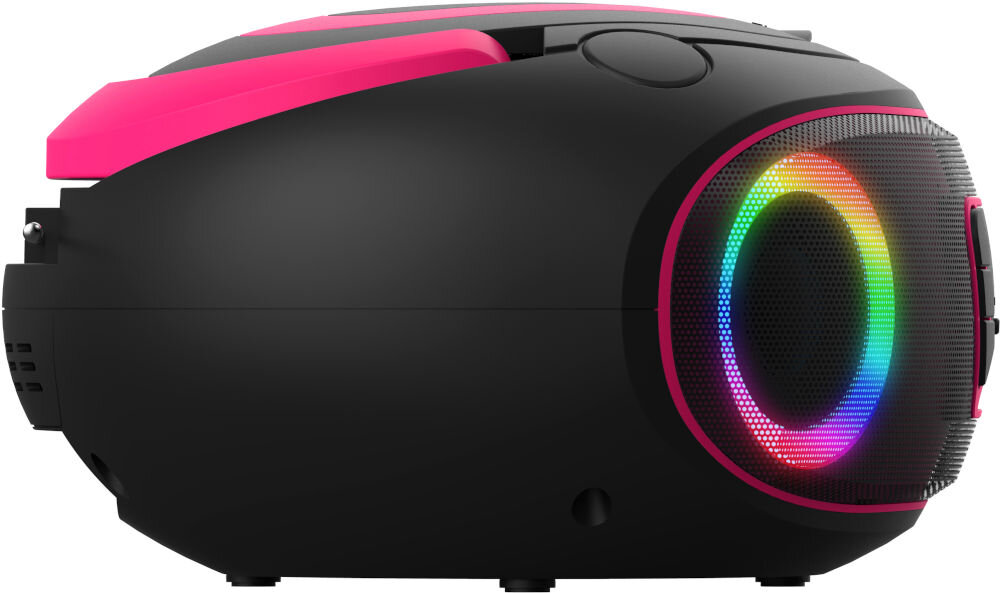 Radioodtwarzacz DENVER TDB-212BP odtwarzacz CD MP3 USB wejście AUX, Radioodtwarzacz z boku na białym tle