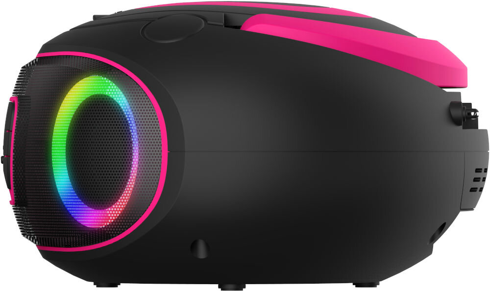 Radioodtwarzacz DENVER TDB-212BP Bluetooth 5.0 bezprzewodowe odtwarzanie muzyki, Radioodtwarzacz z boku na białym tle