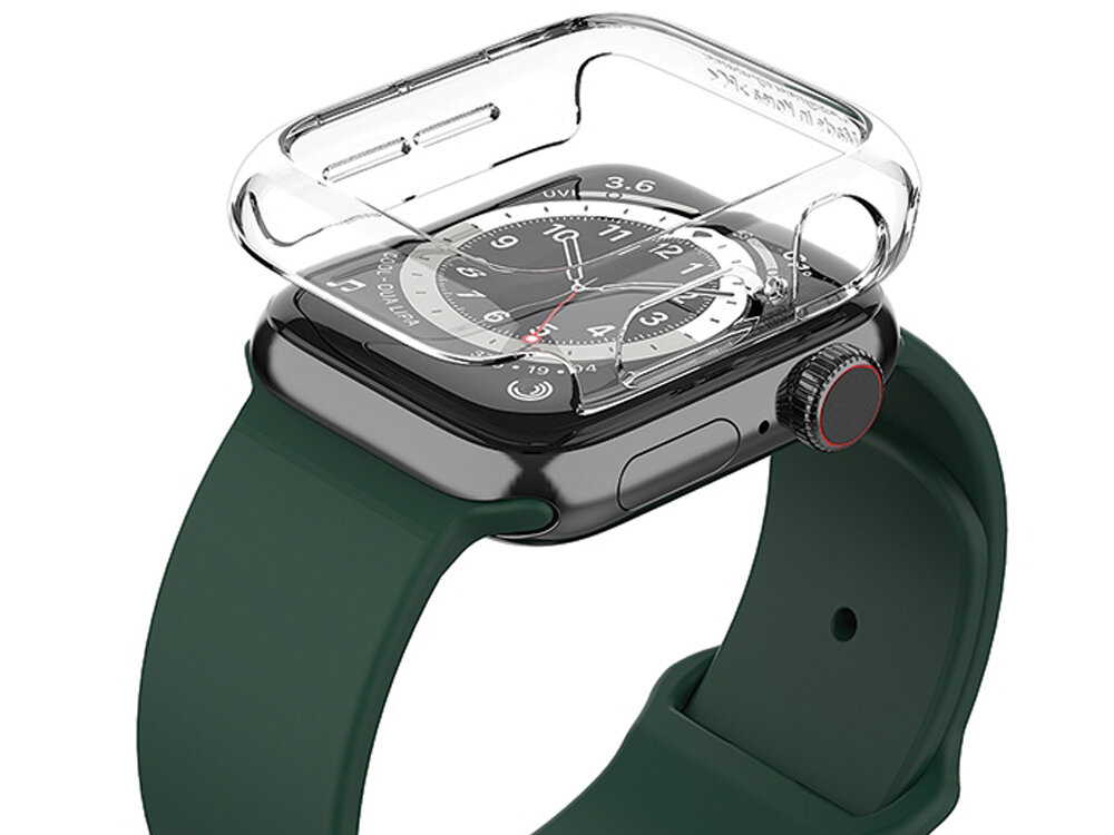 Etui ARAREE Nukin do Apple Watch 10 (42mm) Przezroczysty Grubość etui odporność użytkowanie przezroczystość z trwałego materiału poliwęglanowego odporność na zarysowania długotrwałe zachowanie przezroczystości nie matowieje nie żółknie Przezroczysta powierzchnia zabezpiecza podkreśla design urządzenia