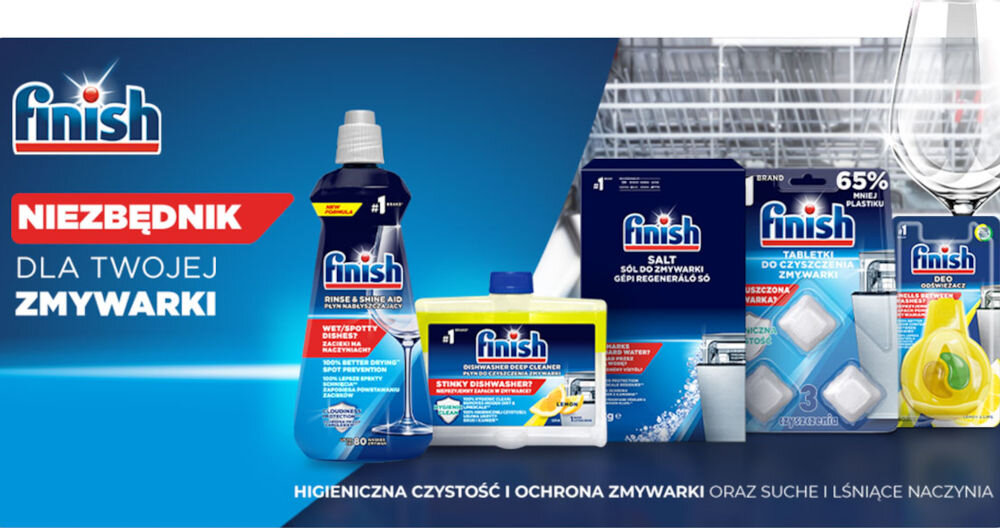 Nabłyszczacz do zmywarek FINISH Calgonit 400 ml sposób użycia