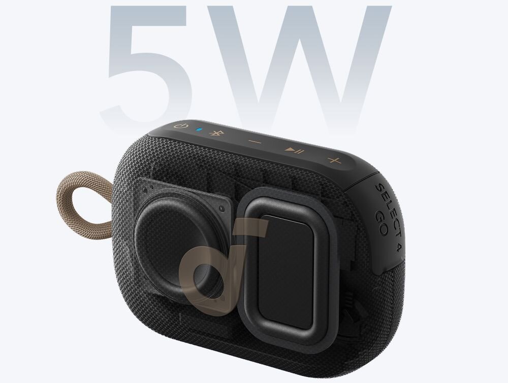 Głośnik mobilny SOUNDCORE Select 4 Go przetwornik pasywny radiator tony wysokie basy 