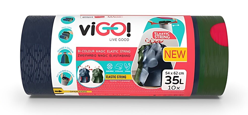 Worki na śmieci VIGO Magic 35L (10 sztuk) początek opisu
