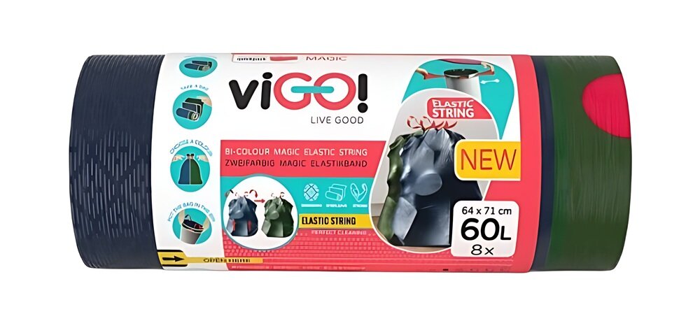 Worki na śmieci VIGO Magic 60L (8 sztuk) początek opisu