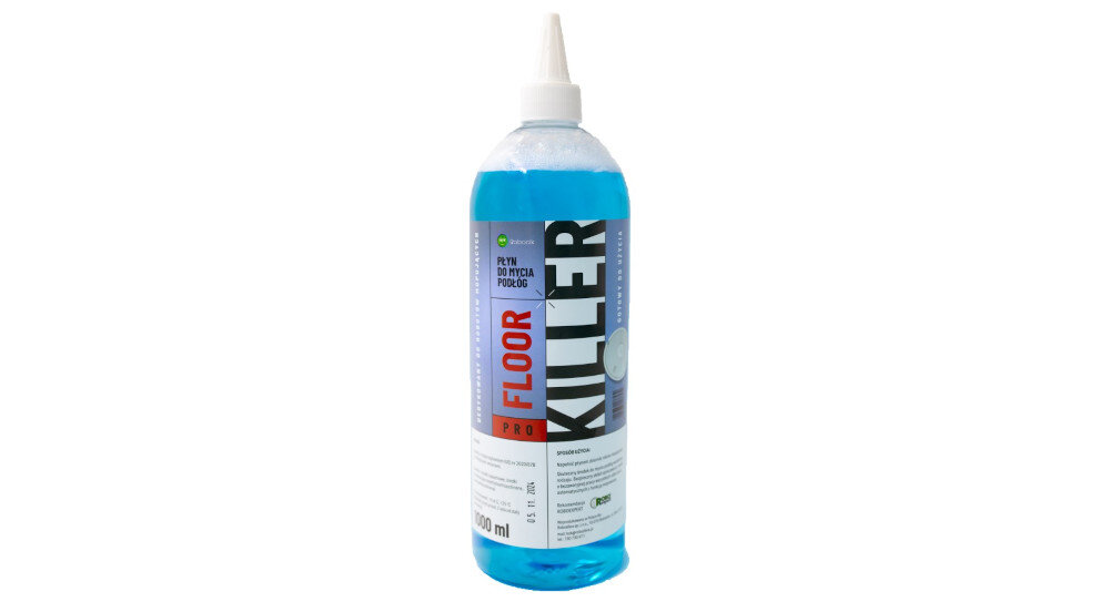 PŁYN DO MYCIA PODŁÓG MAŁY ROBOCIK NISKOPIENIĄCY FLOOR Killer Pro 1000ML opakowanie butelka