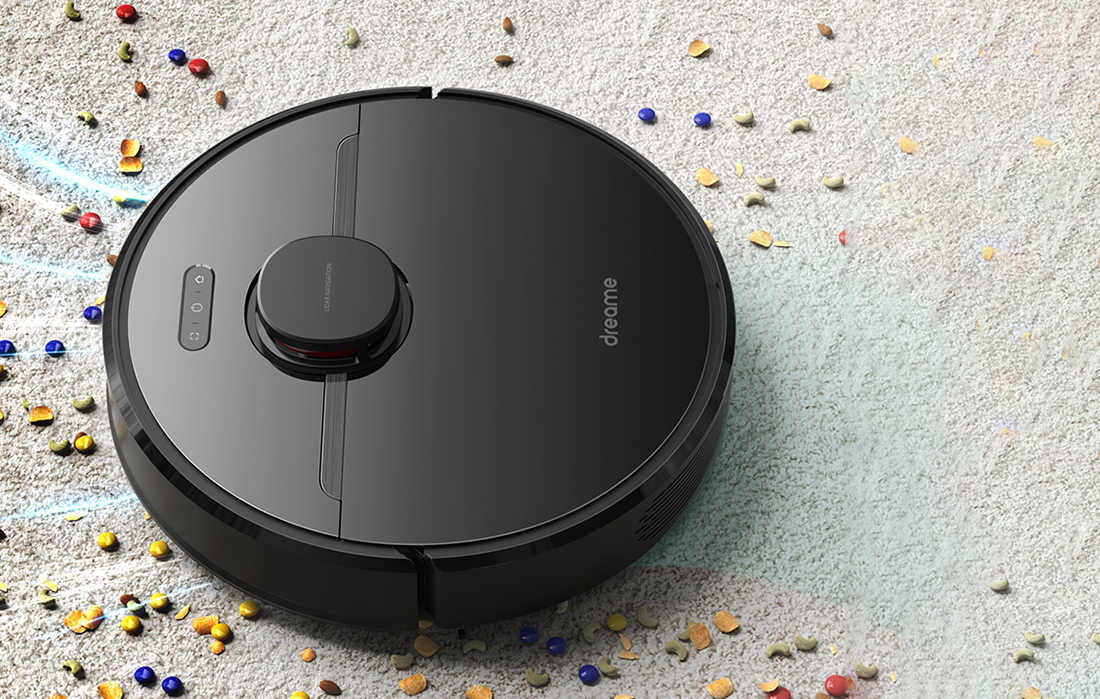 Robot sprzatajacy DREAME D9 Pro sila ssania do 4000 Pa funkcja Carpet Boost
