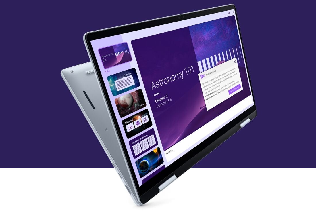 Laptop z purpurowym ekranem na purpurowym tle, tworzący spójną i estetyczną kompozycję. - wbudowany czytnik linii papilarnych 