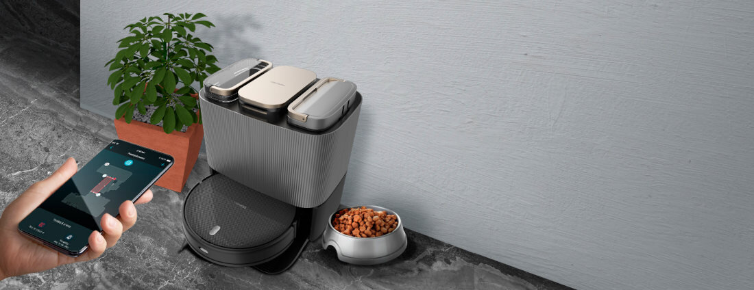 Robot sprzątający CECOTEC Conga 13090 Spin Revolution design tło prezentacja wizualizacja sprzątanie każdego dnia