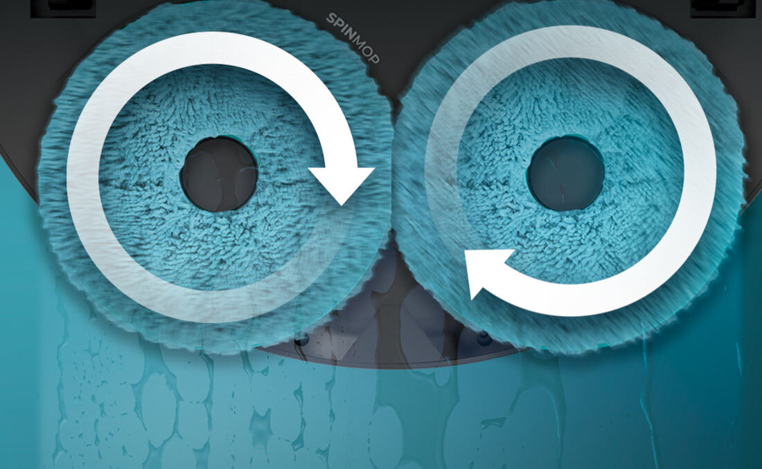 Robot sprzątający CECOTEC Conga 13090 Spin Revolution Dokładne mycie Obrotowe nakładki mopujące czyste lśniące