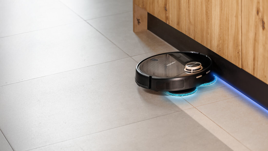 Robot sprzątający CECOTEC Conga 13090 Spin Revolution Sprzątanie pod meblami i w zakamarkach wysokość odkurzanie