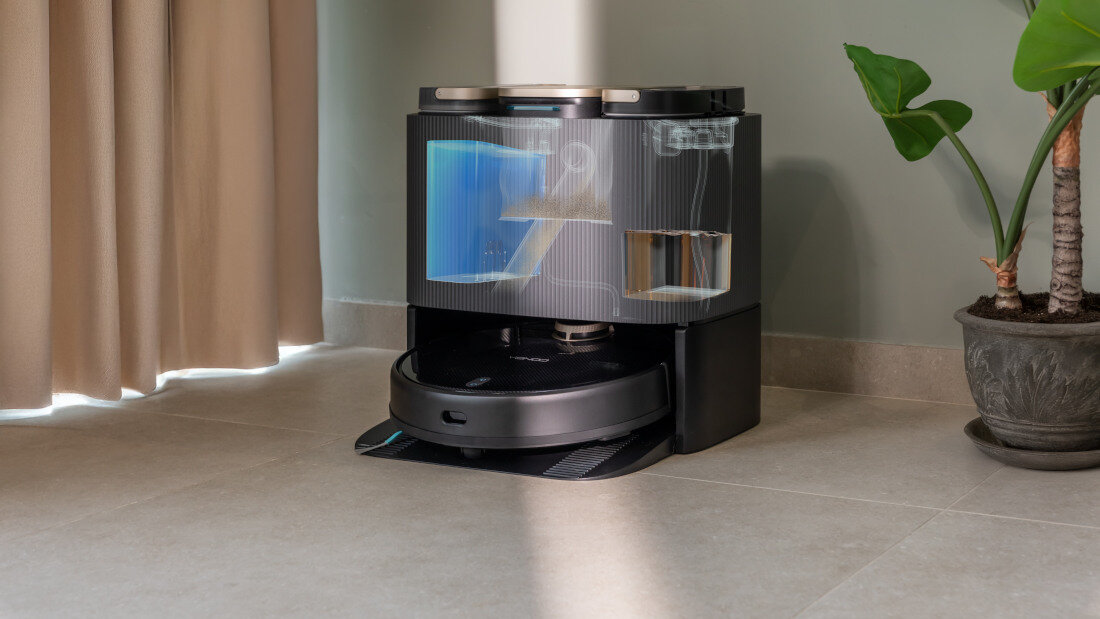 Robot sprzątający CECOTEC Conga 13090 Spin Revolution Bezobsługowa stacja bazowa automatycznie czyści mop i suszy go gorącym powietrzem