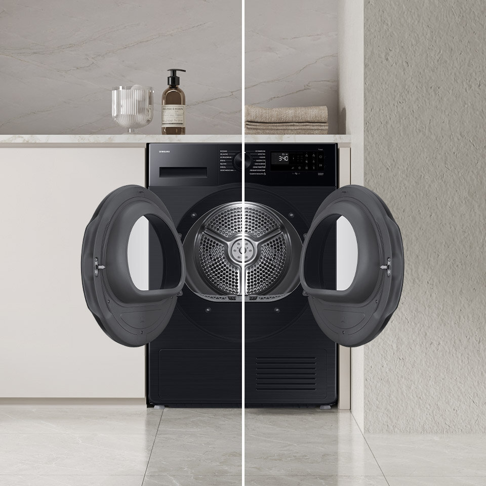 dv90dg52a0abeo możliwość przełożenia drzwi w suszarce