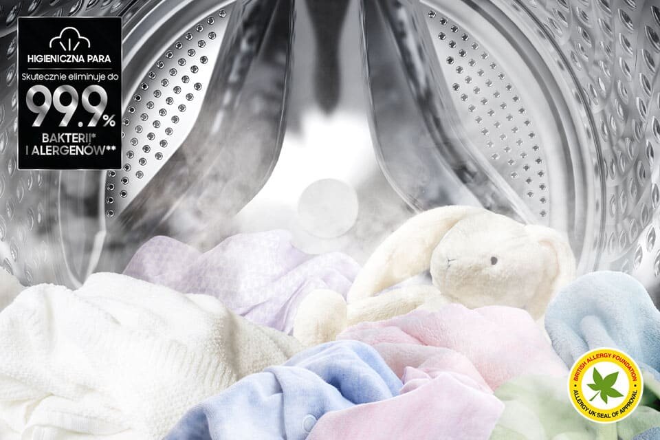 Pralka Samsung WF90F09C4SU4 z programem parowym Pralka Samsung WF90F09C4SU4 z programem parowym