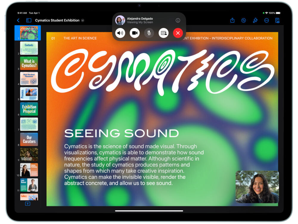 Tablet APPLE iPad Air 7 gen. 2025 Wi-Fi ekran z przychodzącym połączeniem wideo wifi połączenie internetowe