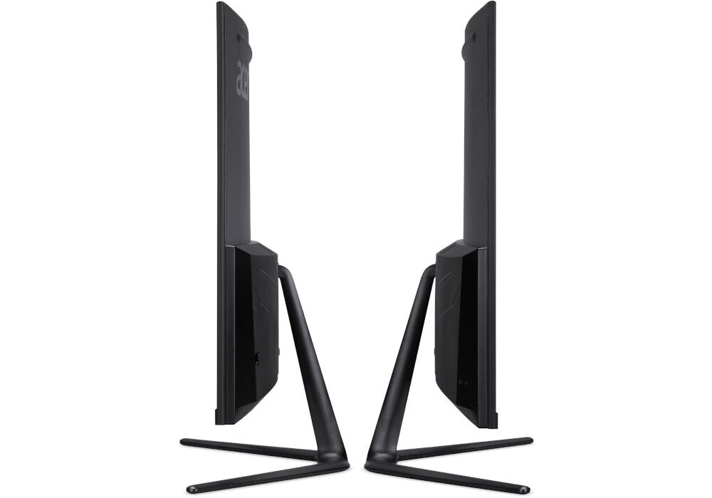 Monitor ACER Nitro ED320QRS3BIIPX 31.5 cala 1920x1080px 180Hz 1 ms [VRB] Curved monitor przedstawiony od boków na białym tle DisplayPort 1.4 2 x HDMI 2.0 gniazdo zasilania wyjście audio płynne przełączanie