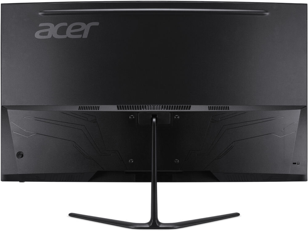 Monitor ACER Nitro ED320QRS3BIIPX 31.5 cala 1920x1080px 180Hz 1 ms [VRB] Curved prezentacja monitora od tyłu na białym tle VESA 100 mm łatwe stabilne przymocowanie oszczędność miejsca uchwyt biurkowy VESA zwiększa powierzchnię roboczą dopasowanie ustawienia ekranu organizacja pracy