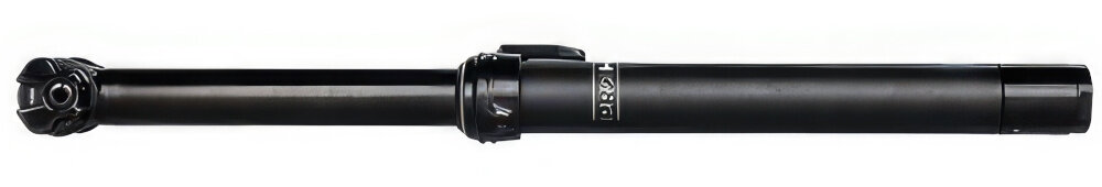 Sztyca PRO Koryak 150 3 PRSP0274 34,9-467 mm Czarny sztyca na białym tle widoczna w poziomie konstrukcja głowicy z dwoma śrubami stabilne i precyzyjne ustawienie siodełka w każdej płaszczyźnie niezależna regulacja kąta i przesunięcia większy komfort i efektywniejsze przenoszenie mocy minimalizuje ryzyko luzów, skrzypienia i przestawiania