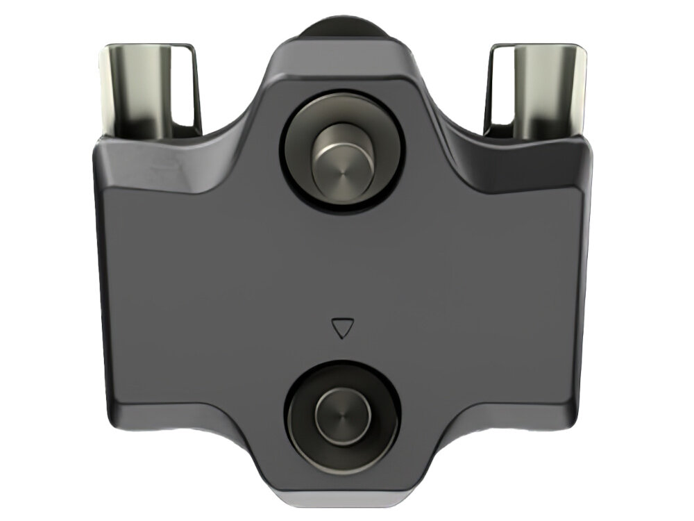 Sztyca PRO Tharsis 160 PRSP0250 30.9-476 mm Czarny zbliżenie na śruby białe tło tytanowe śruby redukują masę zestawu zwiększają odporność na korozję oraz uszkodzenia mechaniczne dwupunktowa głowica stabilne mocowanie eliminuje luzy i skrzypienie cichsza praca większy komfort