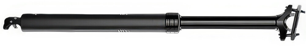 Sztyca PRO LT 150 2 PRSP0246 31.6-460 mm Czarny sztyca na białym tle w poziomie do rowerów górskich, trailowych i enduro regulacja pomaga zachować płynność jazdy poprawia bezpieczeństwo oszczędza energię