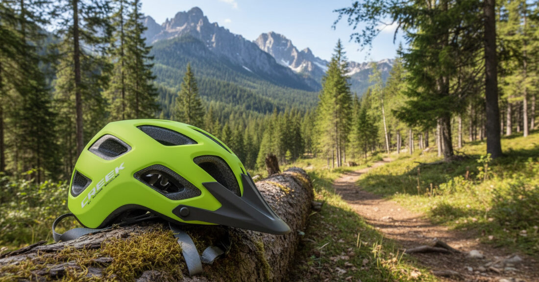 Kask rowerowy AUTHOR Creek Zielony MTB MTB (rozmiar M) wygląd design prezentacja wizualizacja Bezpieczeństwo i komfort