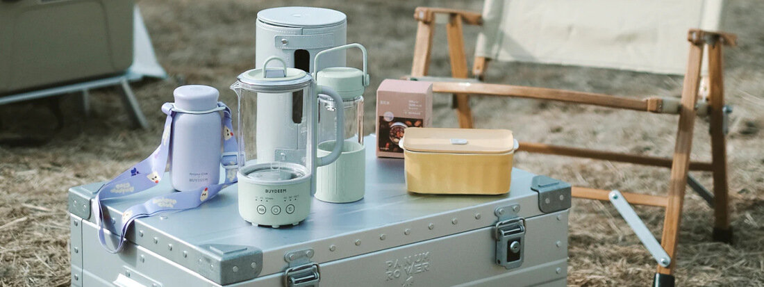 Czajnik BUYDEEM K314 Miętowy Elegancja w każdym wnętrzu Nagrodzone IF Design Award ze szkła Duran przygotowanie napojów i posiłków 