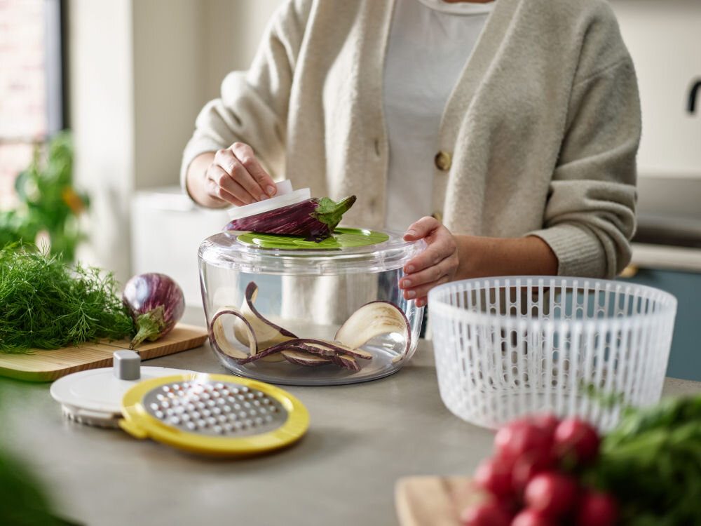 Wirówka do sałaty JOSEPH JOSEPH 3w1 Duo Biało-zielony