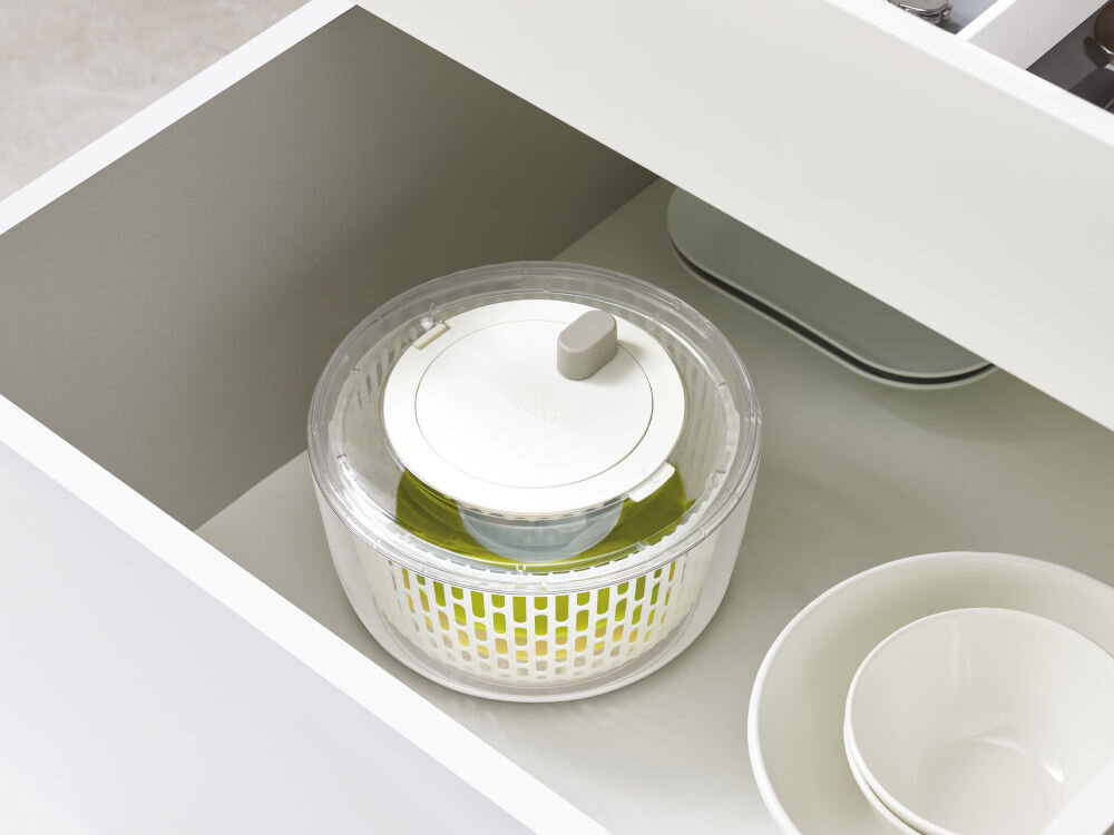 Wirówka do sałaty JOSEPH JOSEPH 3w1 Duo Biało-zielony cedzak durszlak miska łatwe przechowywanie