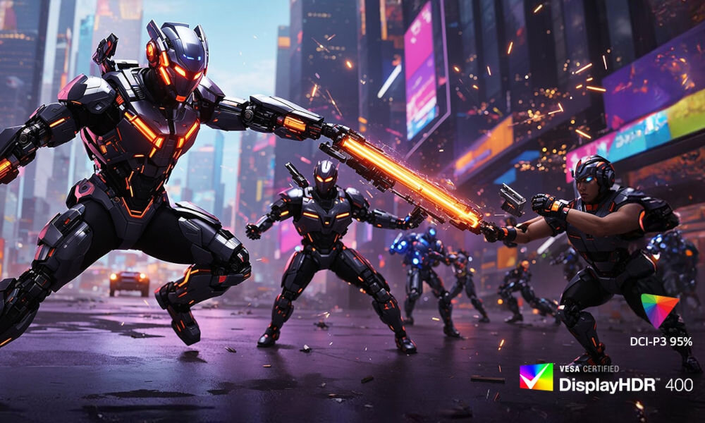 Monitor LG UltraGear 32G810SA-W.AEU 31.5 3840x2160px IPS 144Hz 1 ms [GTG] kadr z gry oddanie kolorów 95% gamy kolorów DCI-P3 VESA DisplayHDR 400 Dynamic Tone Mapping