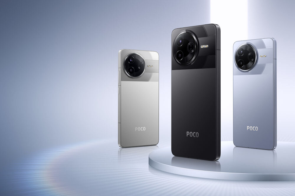 Smartfon XIAOMI Poco F7 Pro 5G 12/512GB 6.67 120Hz smartfony w kolorach czarnym srebrnym i niebieskim