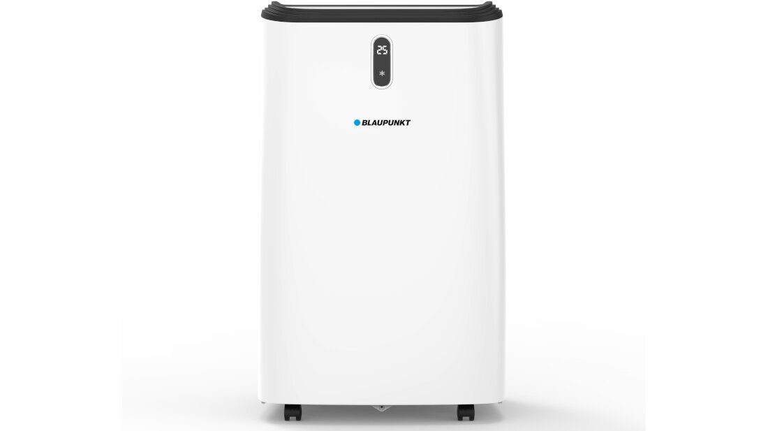 Klimatyzator BLAUPUNKT ACP616  Cicha i stabilna praca System Dual Motor Klasa energetyczna A współczynnik EER 2,6 białe tło na wprost