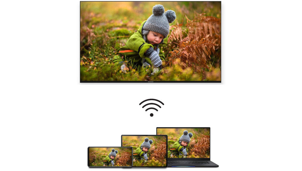 Telewizor THOMSON 43UG5C14 HEVC H.265 streaming, przesyłanie obraz z smartfona, tebleta i laptopa na tv
