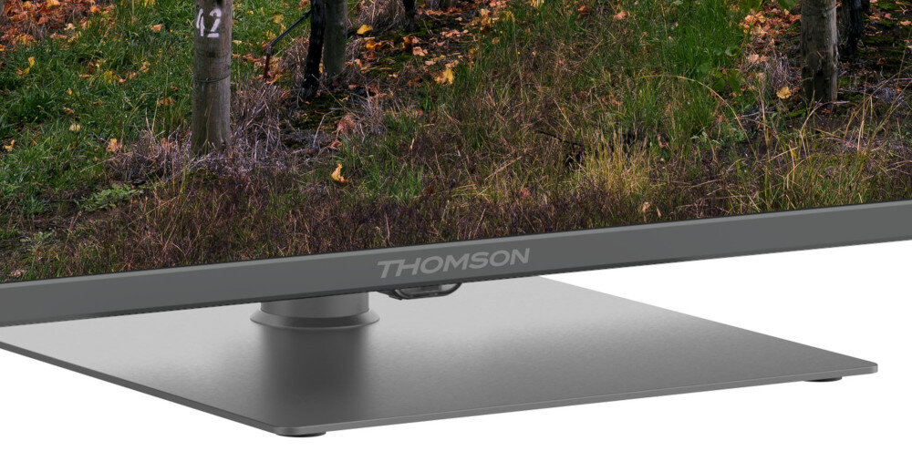 Telewizor THOMSON 65UG5C14 wejście słuchawkowe odtwarzacz multimedialny, kadr nóżki telewziora