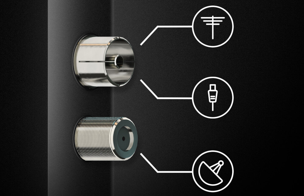 Telewizor THOMSON 65QG7C14 DVB-T2 DVB-S2 tuner HEVC, wejścia antenowe