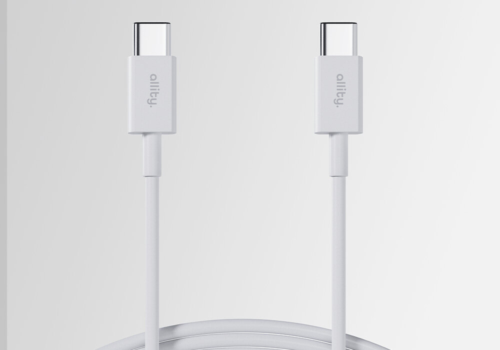 Kabel USB-C ALLITY  podłączony kabel  