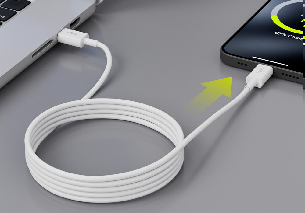 Kabel USB-C ALLITY zwinięty kabel