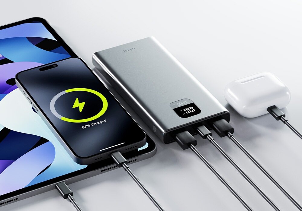 Powerbank ALLITY 22.5 W 10000 mAh ładowanie kilku urządzeń
