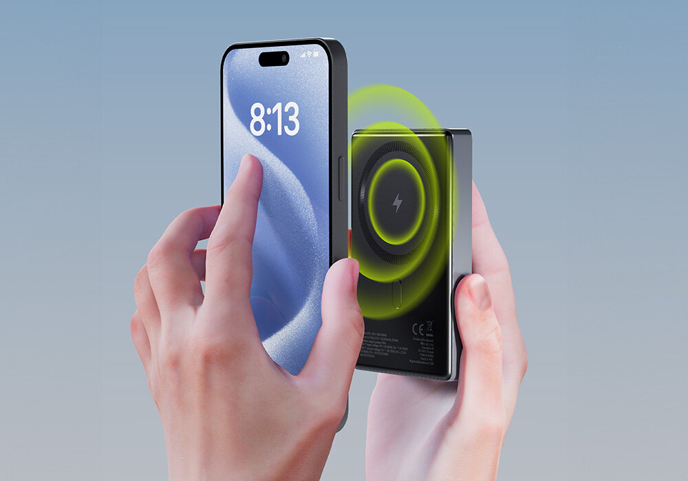 Powerbank bezprzewodowy ALLITY magnetyczny 20 W 10000 mAh doczepianie do iphonea