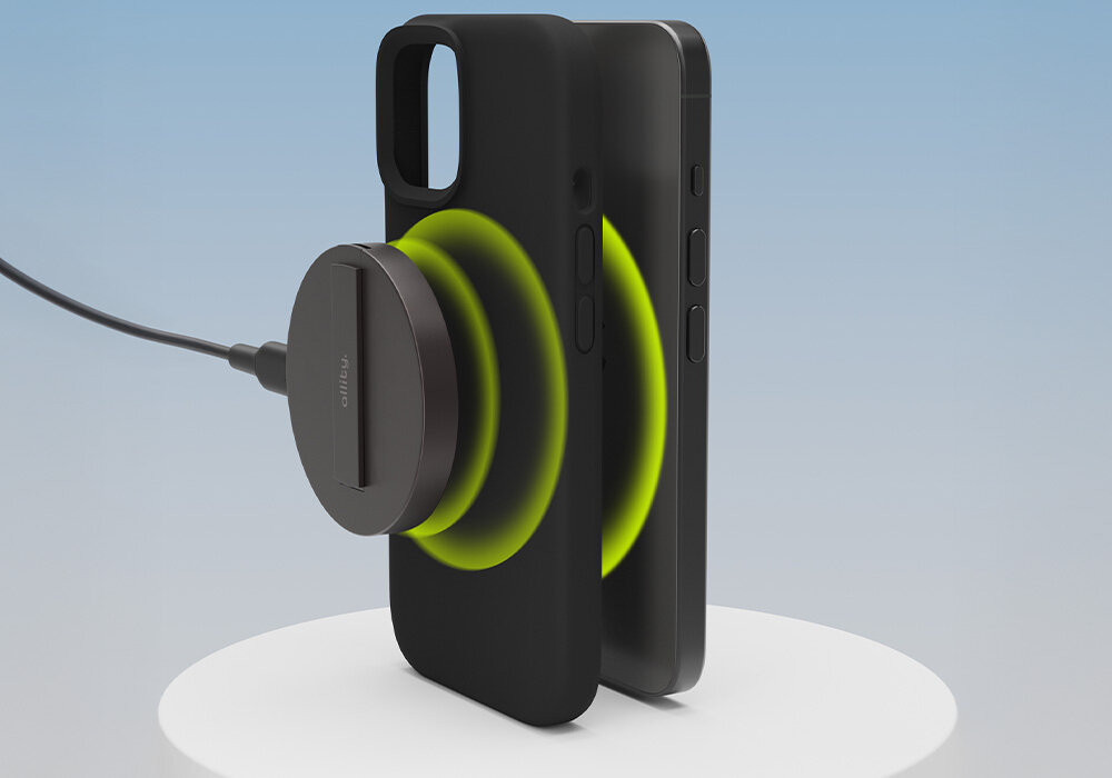 Etui ALLITY Silicone Case Mag do Apple iPhone wizualizacja ładowania   