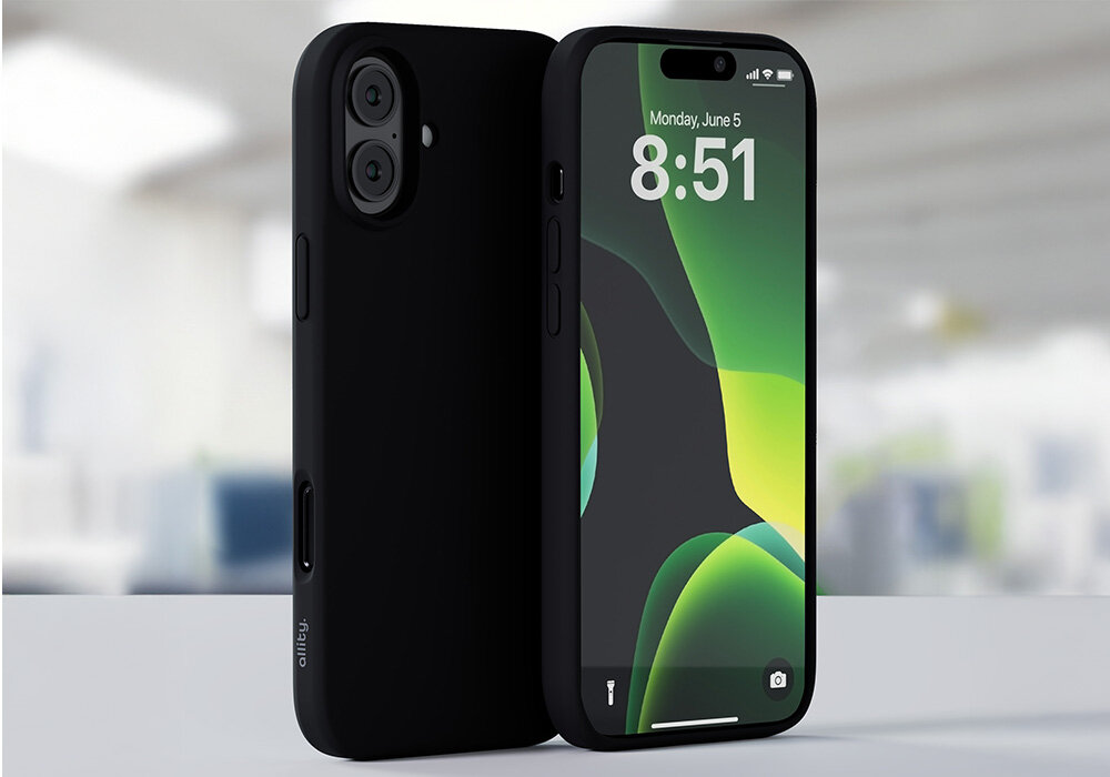 Etui ALLITY Silicone Case Mag do Apple iPhone założone na smartfona