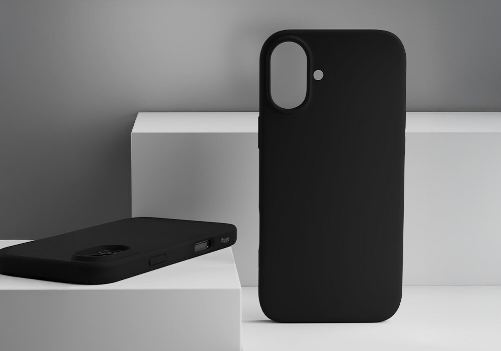 Etui ALLITY Silicone Case Mag do Apple iPhone leży i stoi na postumencie   