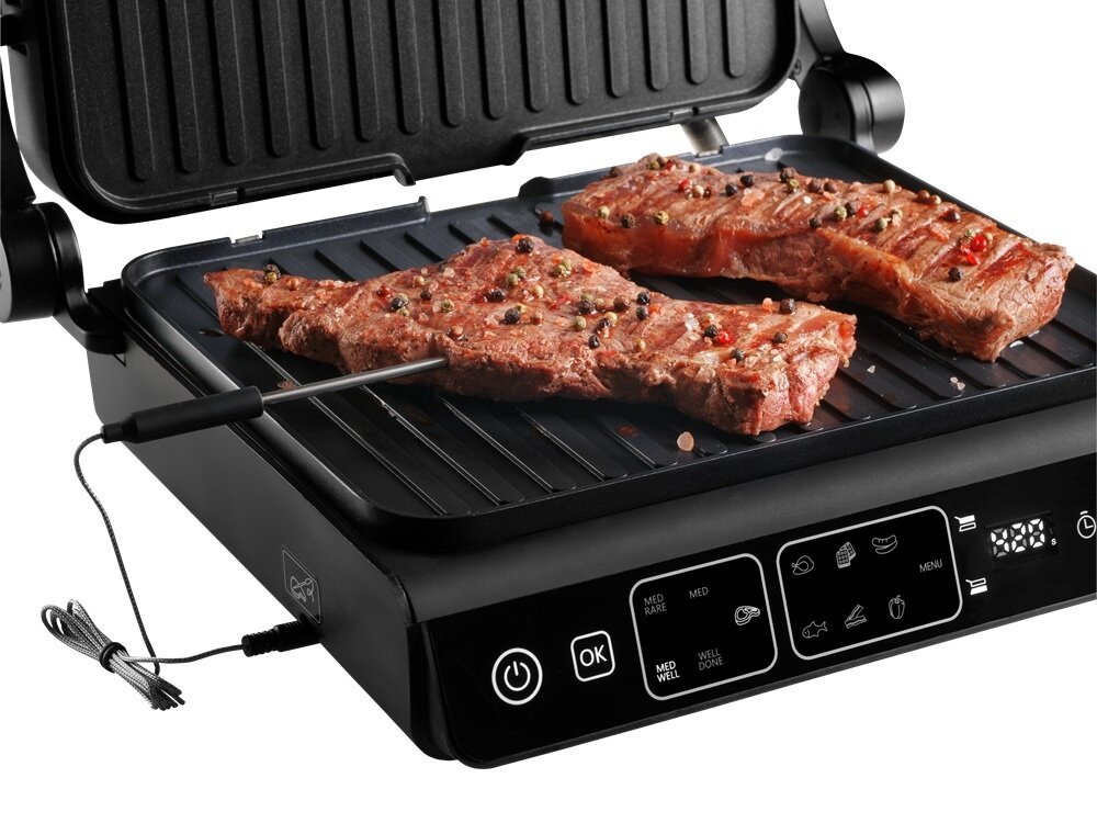 Grill elektryczny Concept GE3600 funkcja GRILL ASSISTANT, odpowiednie wysmażenie