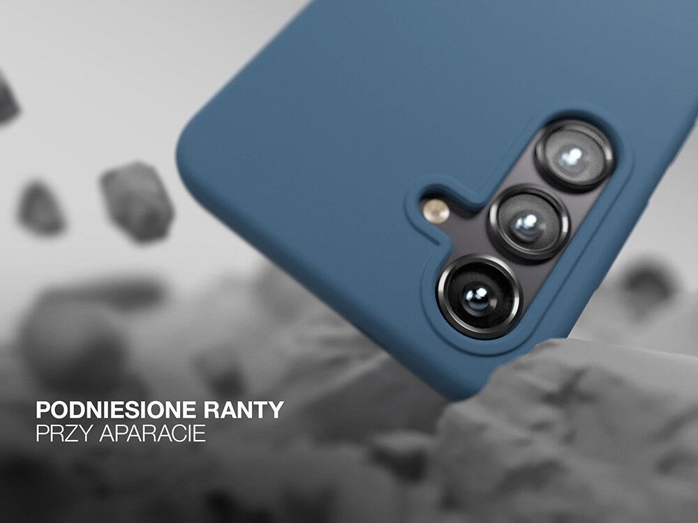 Nakładka Etteri Silicone Case uderza o skały    