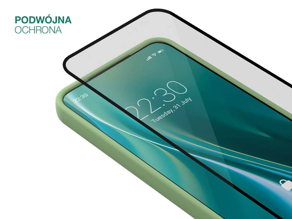 Nakładka Etteri Silicone Case nałożone na telefon